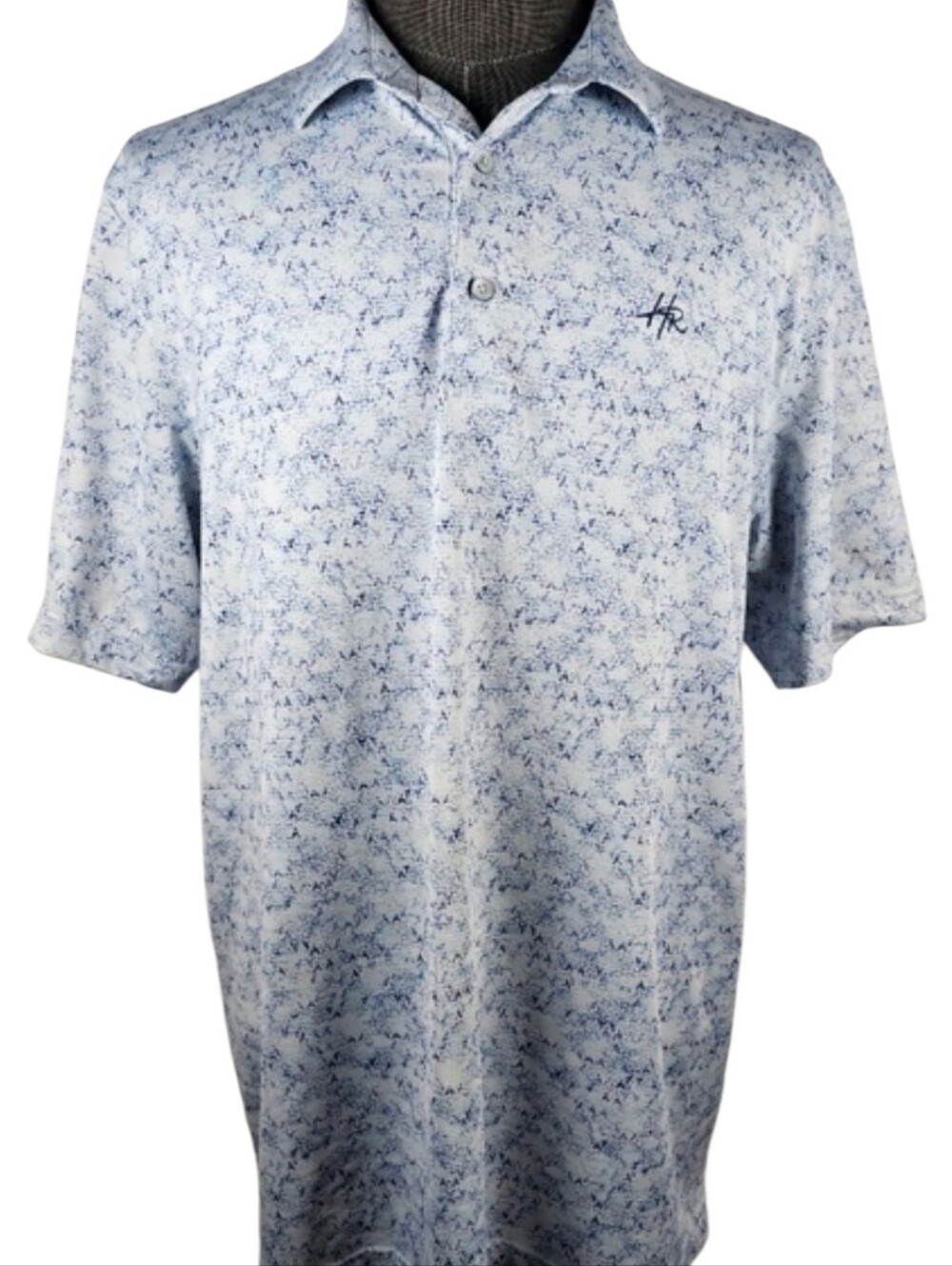 Greg Norman Collection Men's Blue Golf Polo Size L